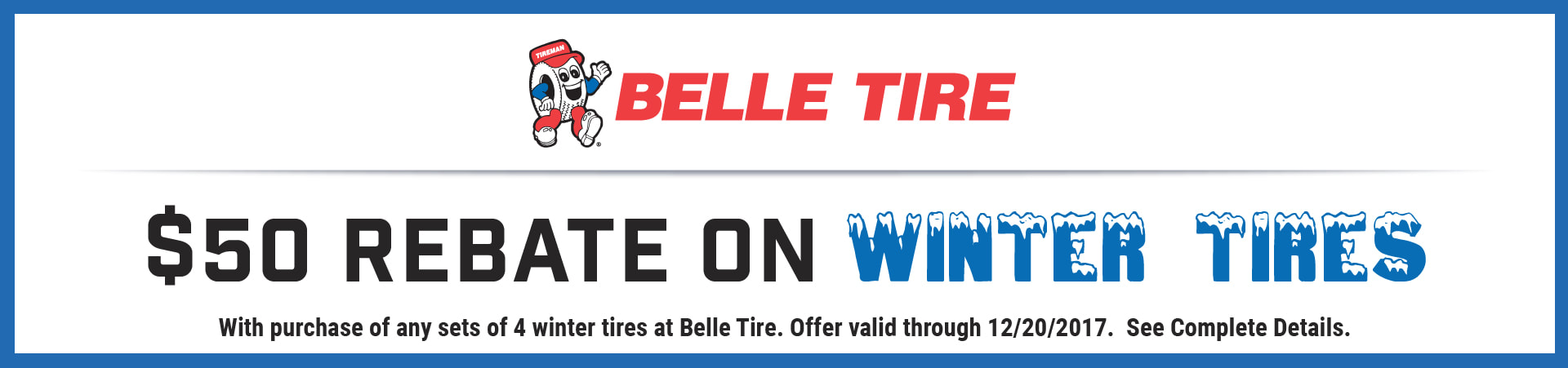 Belle Tire Winter Tire Rebate