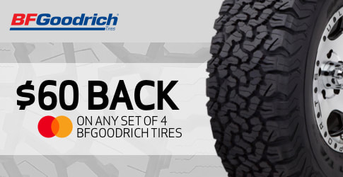 BF Goodrich tire rebate for July 2019
