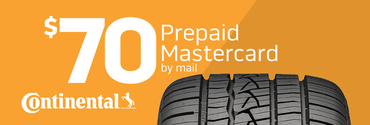 Continental tire rebate for February 2020