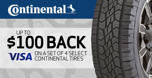 Continental tire rebate for July and August 2019