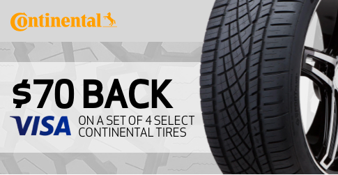 Continental tire rebate for November 2020 with TireBuyer.com