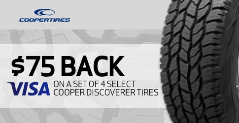 Cooper Discoverer tire rebate for March 2019