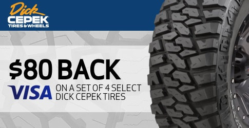 Dick Cepek tire rebate for September and October 2019