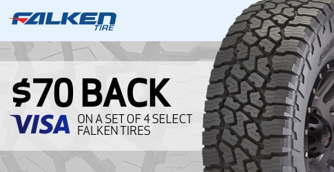 Falken tire rebate for September 2018