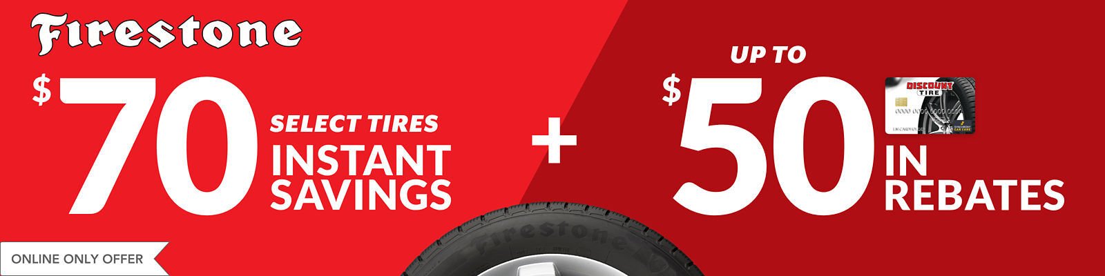 Firestone tire discount for may 2021 with Discount Tire Direct