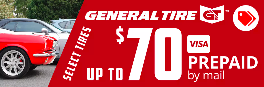 General Tire rebate for March 2021 with Discount Tire Direct