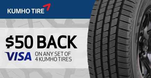 Kumho tire rebate for February 2020