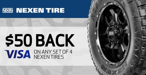 Nexen tire rebate for February 2020 with TireBuyer.com