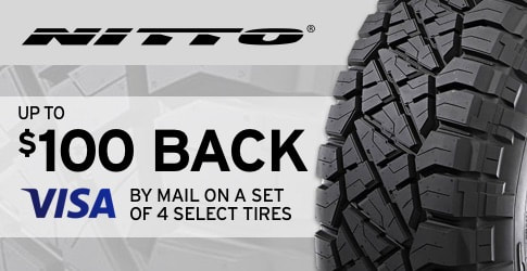 Nitto tire rebate for August 2018