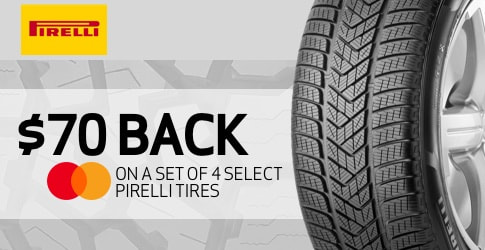 Pirelli winter tire rebate for november and december 2019 with TireBuyer.com