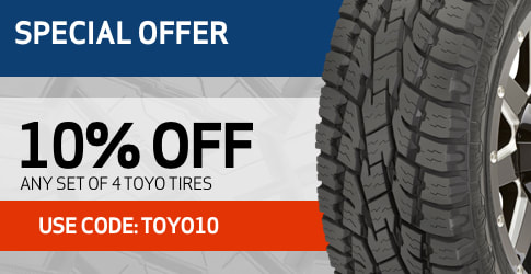 Toyo Tires Coupon Code for January 2019