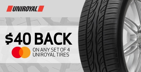 Uniroyal tire rebate for October 2018
