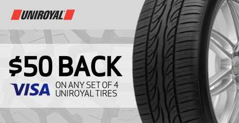 Uniroyal tire rebate for June and July 2019