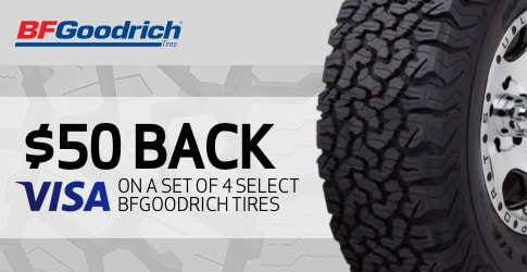 BF Goodrich tire rebate January-February 2019