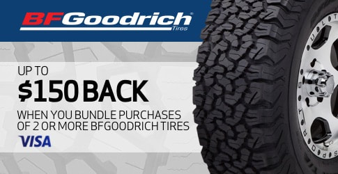 BF goodrich tire rebate for July 2020 with TireBuyer.com