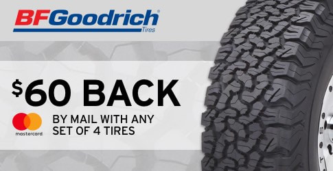 BF Goodrich rebate for March-April 2018