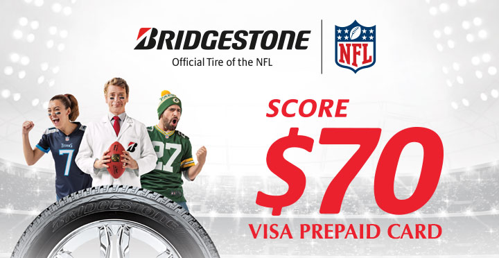 Bridgestone tire rebate for August 2019 with Discount Tire Direct