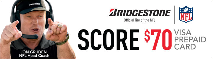 Bridgestone rebate with Discount Tire for August 2018