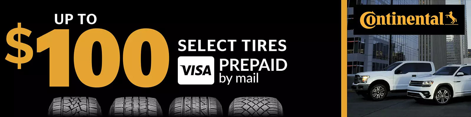 Continental tire rebate for August 2022 with Discount Tire Direct
