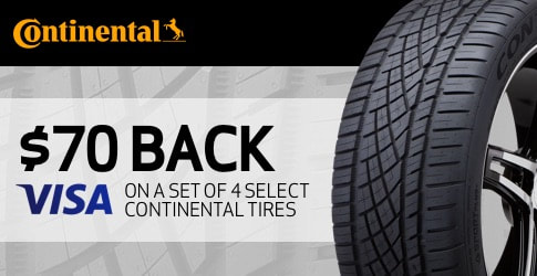 Continental tire rebate for September 2018