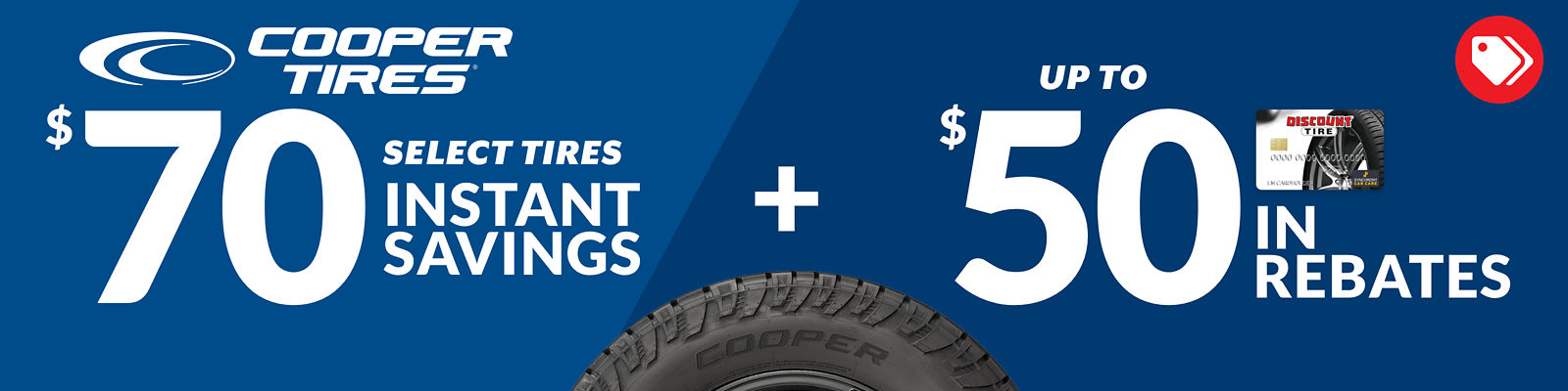 Cooper tire discount for May 2021 with Discount Tire Direct