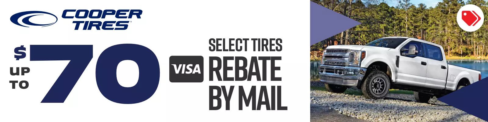 Cooper tire rebate for April 2022 with Discount Tire Direct