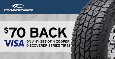 Cooper tires rebate for August-September 2018