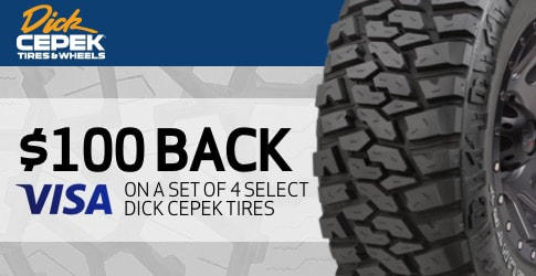 Dick Cepek tire rebate for September 2020 with TireBuyer.com
