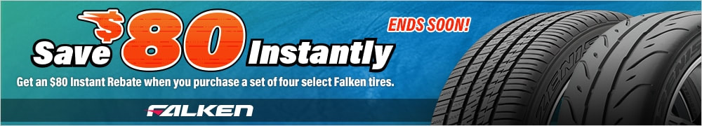 Falken tire discount for April 2023 with Tire Rack