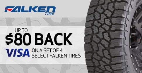 Falken tire rebate for April 2019