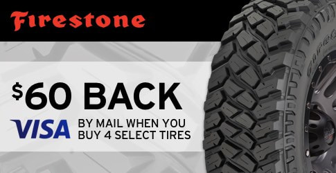 Firestone tire rebate May 2018