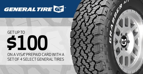 General Tire October 2020 tire rebate