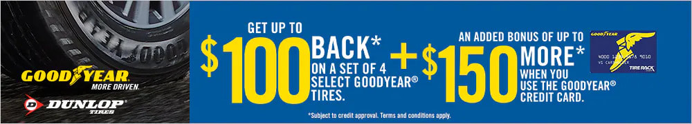 Goodyear tire rebate for February 2024 with Tire Rack