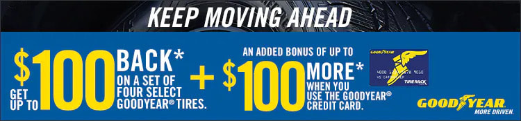 Goodyear tire rebate for March 2022 with Tire Rack