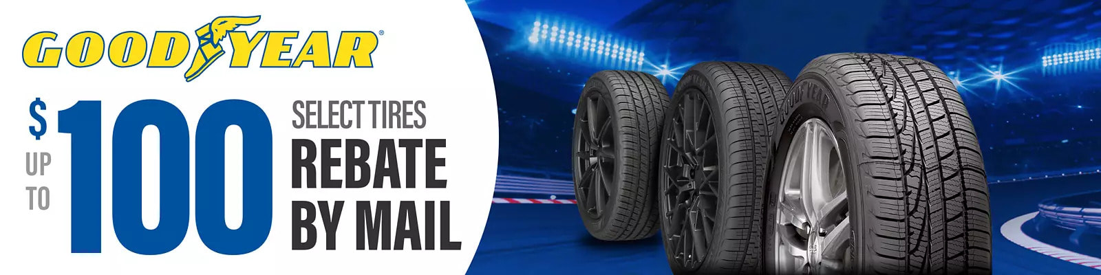 Goodyear tire rebate for March 2023 with Discount Tire Direct