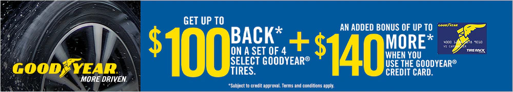 Goodyear tire rebate for March 2023 with the Tire Rack
