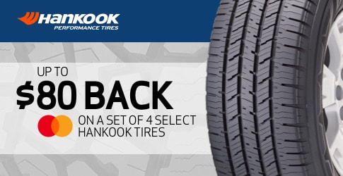 Hankook tire rebate for May 2020 with TireBuyer.com