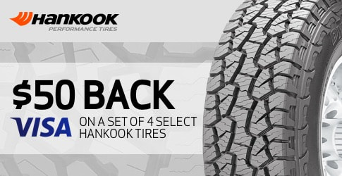 Hankook tire rebate for September 2018