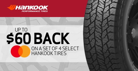Hankook tires rebate for April 2019
