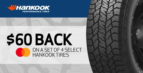 Hankook tire rebate for June and July 2019