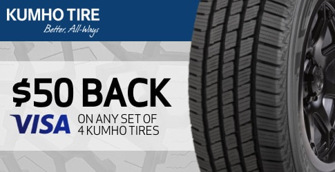 Kumho tire rebate for December 2020