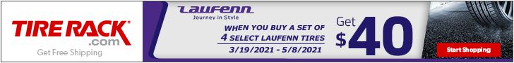 Laufenn tire rebate for April 2021 with Tire Rack