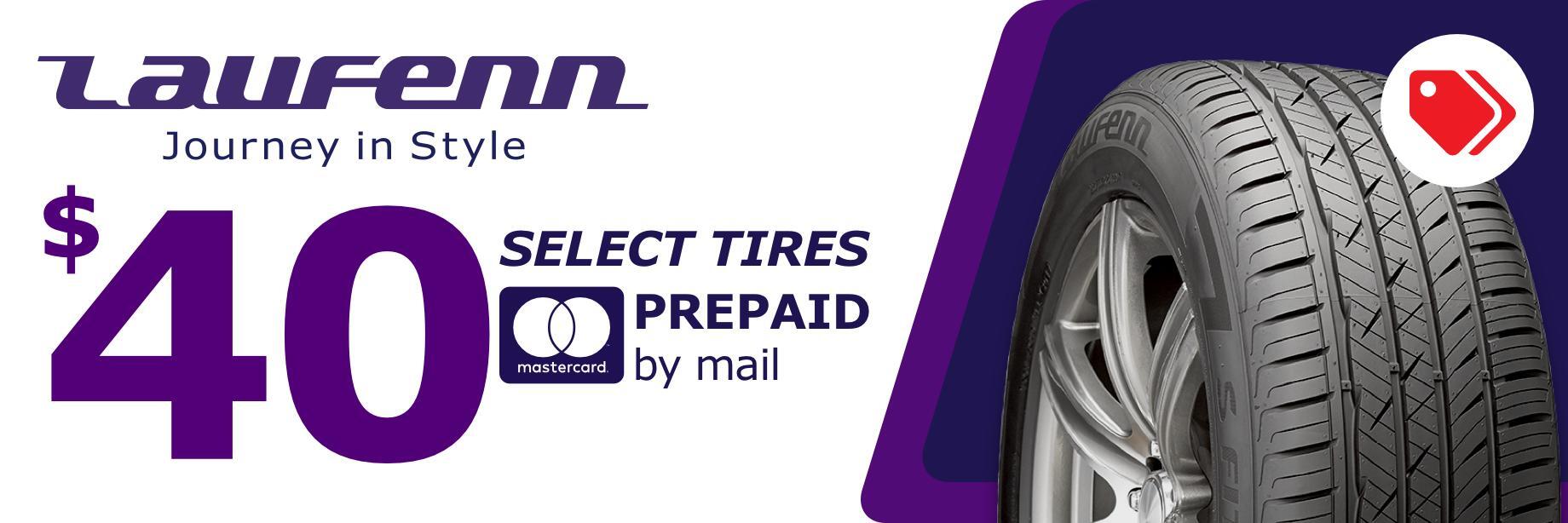 Laufenn tire rebate for may 2021 with Discount Tire Direct