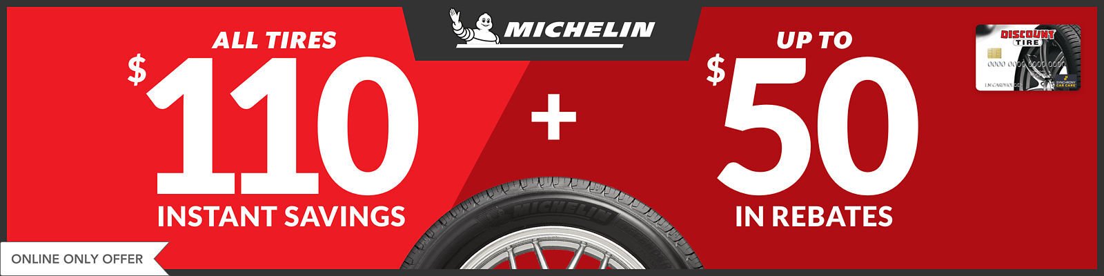 Michelin tire discount for May 2021 with Discount Tire Direct
