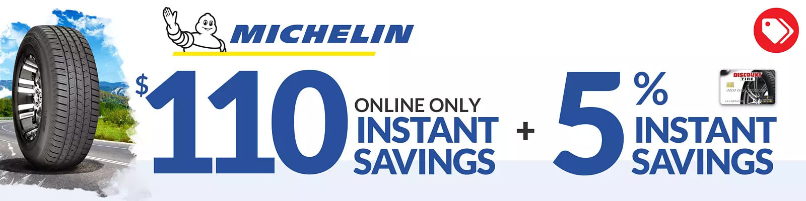 Michelin tire discount for May 2022 with Discount Tire Direct