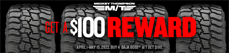 Mickey Thompson tire rebate for May 2022 with Tire Rack