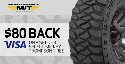Mickey thompson rebate for March and April 2020