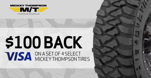 Mickey Thompson tire rebate for September 2020 with TireBuyer.com