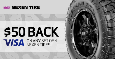 Nexen tire rebate for February and March 2019