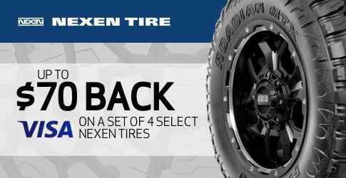 Nexen tire rebate for October 2019